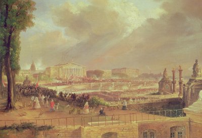 Proclamation de la Deuxième République Française, Place de la Concorde, 24 février 1848 - Jean Jacques Champin